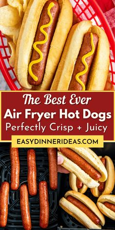 the best ever air fryer hot dogs perfectly crisp and juicy