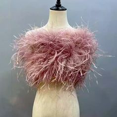 New Custom Ostrich Feather Crop Top With Hidden Zipper In Back - Dusty Pink Just Beautiful! Five Star Rated *Allow Approx 2 2.5 Weeks For Delivery. Worth The Wait! Small = 2 - 4 Medium = 6 - 8 Large = 8 - 10 Xtra Large = 10 - 12 Shop All Collections: Tiktok Favs - Classic - Sexy - Modern - Trendy - Work - Office - Business Casual - Contemporary - Minimalist - Business Professional - Travel - Vacay - Casual - Boho - Special Events - Day - Evening - Club - Gala - Cocktails - Corporate Events - Bea Feather Crop Top, Burgundy Crop Top, Silk Crop Top, Twist Front Top, Plaid Crop Top, Crop Top Set, Denim Crop Top, Ostrich Feather, Fall Dress