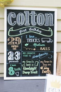 a chalkboard sign advertising cotton and other items for sale on the side of a house