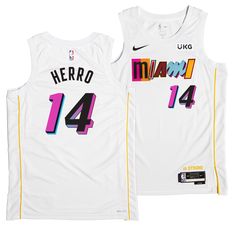 Tyler Herro Nike Miami Mashup Vol. 2 Youth Swingman Jersey - Player's Choice KIDS JERSEY OUTERSTUFF Kevin Love, Hometown Heroes, Personalized Jersey, Miami Heat, White Jersey, Basketball Jersey, Jersey Design, Nike Dri Fit, Hoodie Top