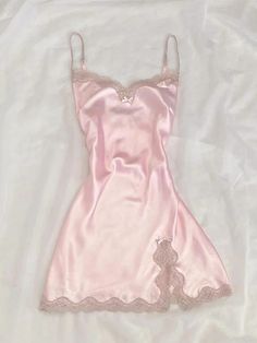 Emo Girl Fashion, Slip Dress Y2k, Dress Aesthetic, Sling Dress, Chic Pink, Satin Slip, Satin Slip Dress, Harajuku Fashion