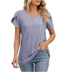 Women Leisure Fashion Printing Lace Short Sleeve Round-Neck Tops Features: 1.100% brand new and high quality. It is made of high quality materials, durable enough for your dwearing 2.Stylish and comfortable design make you more attractive Handsome 3.Great for Daily,I am sure you will like it! 4.Wear these Blouse to keep Fashion and make your life more . 5.Great for Party,Daily,Casual,I am sure you will like it! It's very fashion and make you so beauty. Product Description: Material: Lightweight, Tops To Wear With Leggings, Plus Size Summer Tops, Women Chiffon Blouse, Womens Tops Dressy, Tunic Tops Casual, Petal Sleeve, Casual Tunics, Leisure Fashion, Shirts Women Fashion