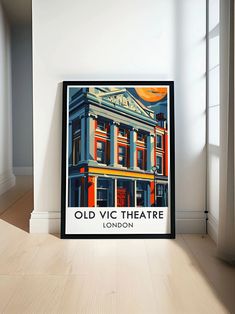 The Old Vic London Old Vic Wall Art Old Vic Poster the Old Vic Gift Old Vic Illustration the Old Vic Decor Old Vic Print - Etsy Theatre Illustration, Historic Theater, Art Deco Prints, London Travel Poster, Exterior Facade, Stunning Architecture, London Wall, Art Deco Print, Retro Travel Poster