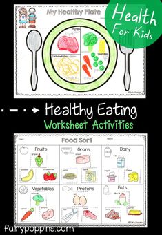 Healthy Eating Activities For Kids, Healthy Eating Activities, Food Groups For Kids, Fairy Poppins, Childhood Health, Healthy Plate