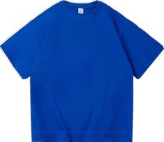 Oversized Blue Short Sleeve T-shirt, Oversized Blue Cotton T-shirt, Blue Oversized Crew Neck T-shirt, T Shirt Oversize, Cotton T Shirt, Royal Blue, T-shirt, T Shirt, Blue