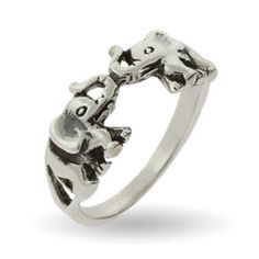 Sterling Silver Lucky Double Elephant Ring Elephant Accessories, Accessories Aesthetic, Elephant Ring, Elephant Jewelry, Silver Elephants, Elephant Love, An Elephant, Put A Ring On It, Ring Sizes