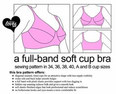 the full - band soft cup bra sewing pattern