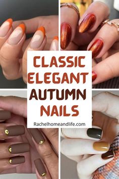 Whether you’re looking for some fall sparkle or a neutral or matte look, here are some some classic elegant autumn nails to inspire and try! These fall nail designs reflect the beauty and colors of the season. #nails #nailart #fallnailart #fallnaildesigns #autumnnails Elegant Autumn Nails, November Nails Fall, November Nail Designs, Glitter Tip Nails, Simple Fall Nails, November Nails, Light Elegance, October Nails