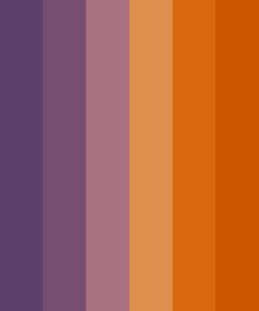 an orange and purple color scheme with vertical lines in the center, on top of each other