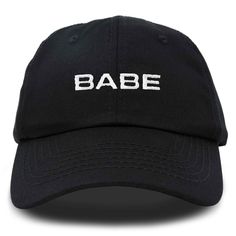 Embrace casual chic with our 'Babe' baseball cap designed for those who appreciate comfort and style. This 6-panel, low crown dad cap is crafted from 100% cotton, ensuring a soft and breathable feel that's perfect for any outing, whether you're spending quality time with family, enjoying a day in the sun, or simply adding a fun twist to your everyday ensemble. Versatility meets functionality with our cap, making it a go-to choice for every occasion. Measuring 11 inches in length, our hat provide Comfortable Cotton Dad Hat Snapback, Comfortable Cotton Snapback Dad Hat, Trendy Cotton Dad Hat With Visor, Basic Snapback Dad Hat, Basic Adjustable Dad Hat For Streetwear, Basic Dad Hat With Curved Brim, Basic Cotton Dad Hat With Visor, Adjustable Basic Dad Hat With Curved Bill, Trendy Cotton Trucker Hat For Baseball Season