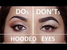 Makeup For Hooded Eyelids, Eye Makeup For Hooded Eyes, Hooded Eye Makeup Tutorial, Hooded Eyelids, Eyeliner For Hooded Eyes, Natural Eye Makeup Tutorial, Droopy Eyes, Makeup Eyebrows, Dramatic Eye Makeup