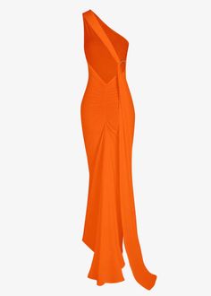 Made for moments of dramatic entrance, this maxi dress is crafted from luxuriant, lightweight fabric and comes with a breathtaking train and an o-ring detail that will turn heads. Feminine and elegant, its backless design and silhouette will make it a timeless piece in your wardrobe. Fit Type: Regular Fit Fabric: High Stretch Material: Polyester, Elastane Draped Maxi Dress For Prom, Evening Backless Maxi Dress With Sweep Train, Draped Maxi Dress With Ruched Back For Party, Chic Stretch Maxi Dress With Ruched Back, Ruched Backless Floor-length Evening Dress, Floor-length Maxi Dress With Ruched Back For Night Out, Floor-length Ruched Backless Evening Dress, Stretch Floor-length Backless Evening Dress, Party Maxi Dress With Ruched Back