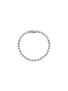 Laura Lombardi — Silver Ball Chain Bracelet Bracelet Sphere, Ball Chain Bracelet, Laura Lombardi, Ball Chain, Earring Necklace, Chain Bracelet, Platinum, Plating, Bracelet