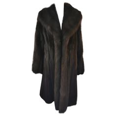 DESCRIPTION : The most luxurious Louis Féraud baruzin Russian Sable fur coat with a royal style portrait collar and long sleeves Made in France MEASUREMENTS : SIZE: 8 LENGTH: 40" BACK ACROSS: 21" SLEEVES: 31-26.5" INSIDE ARMPIT TO ARMPIT: 22" BUST: 40 SWEEP: 70" Russian Coat, Russian Sable, Polyvore Clothes, Sable Fur Coat, Long Fur Coat, Russian Winter, Louis Feraud, Style Royal, Estilo Real