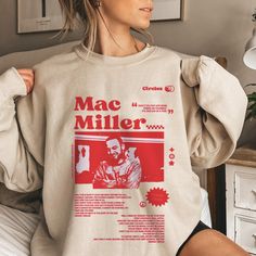 Mac Miller Merch, Mac Miller, Red Vintage, Music Lover, Neon Colors, Kid Tees, Ash Grey, Trending Shirts, Unisex Shirt