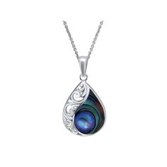 Colorful and elegant, this Aleure Precioso filigree teardrop necklace elevates your favorite outfits. Colorful and elegant, this Aleure Precioso filigree teardrop necklace elevates your favorite outfits.Click on this JEWELRY & WATCHES GUIDE to learn about fit, styles, materials and more! Pendant size: 7/8"L x 1/2"W Chain length: 18 in. Chain type: cable Nickel free Metal: brass Plating: fine silver Finish: polished Packaging: pouch Abalone accents Gemstones may have been treated to enhance their Elegant Filigree Teardrop Necklace, Elegant Teardrop Filigree Necklace, Outfits Colorful, Packaging Pouch, Teardrop Necklace, Fine Silver, Chain Lengths, Chain Length, Silver Plate