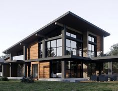 Modern Industrial House, House Design Philippines, Industrial House Exterior, Mountain Home Exterior, Wooden House Design, Industrial Home Design, House Outer Design, Modern Style House Plans, Modern House Facades