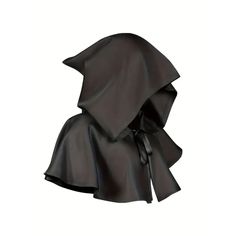 Cowl For Men Women Unisex Medieval Cowl Hooded Cloak Cosplay Costume Black Material: Polyester Fabric: Non-Stretch Collar Style: Hooded Care Instructions: Machine Wash, Do Not Dry Clean Fit Type: Loose Composition: 100% Polyester Weaving Method: Non-Woven Fabric The Cloak Only Has One Size. Neck Circumference:60cm/23.62inches, Length: 70cm/27.56inches Hem: 245cm/96.46inches (Approx.) Please Allow 1-3cm (0.4-1.18") Difference Due To Manual Measurement And Slight Color Variation For Different Disp Black Outerwear For Larp Halloween, Medieval Black Cosplay Costume For Larp, Gothic Black Costume For Winter, Black Gothic Costume For Winter, Medieval Black Costume For Winter, Black Witchy Outerwear For Cosplay, Hooded Medieval Outerwear For Halloween, Hooded Black Outerwear For Costume Party, Black Hooded Outerwear For Costume Party