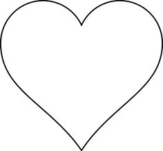 a black and white heart shaped outline for valentine's day or other holiday celebrations