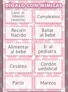 a pink and white sign that says diario con mimicas with the words in spanish