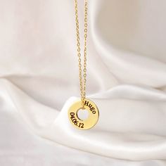 Simplicity and elegance are two sides of the same coin and these features are perfectly represented in this circle necklace. This minimalist necklace is made of highest quality stainless steel that maybe covered in golden or silver color. You can choose either 1, 2 or 3 circles for your necklace. Each circle can be engraved with your message.  It will make a meaningful gift for any women, for any occasion! DETAILS: * Personalized circle necklace * Simplicity & elegance combined *Waterproof engraving * Meaningful gift for all women * For birthday, anniversary, any other occasion * Comes in a gift box Please check MORE unique necklaces here: https://etsy.me/3A7PmwM https://etsy.me/3lpI7Mj https://etsy.me/3A8Ioay MATERIAL:  Stainless steel COLORS:  Silver or Golden SIZES: * Diameter of circle Gold Full Circle Necklace For Gift, Gold Circle Stainless Steel Necklace, Minimalist Engraved Circle Necklaces, Gold Coin Pendant Necklace In Stainless Steel, Gold Stainless Steel Necklace With Coin Pendant, Minimalist Engraved Circle Necklace, Minimalist Circle Engraved Necklace, Gold Circle Jewelry In Stainless Steel, Gold Circle Stainless Steel Jewelry