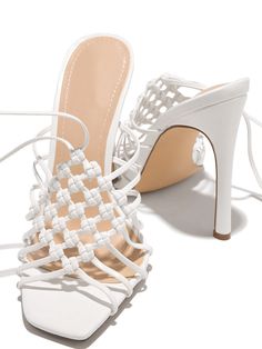 DETAILS Crochet 4.3" heel Lace-up Square toe Lace-up Sandals With 4-inch Heel In Synthetic, Fitted Synthetic Lace-up Sandals, Lace-up Sandals With 4-inch Heel, Synthetic Pointed Toe Lace-up Sandals With Heel Strap, High Heel Synthetic Lace-up Sandals With Padded Heel, Synthetic High Heel Lace-up Sandals With Padded Heel, Lace-up Sandals With Reinforced Heel, Lace-up Synthetic Sandals With Reinforced Heel, Lace-up Sandals With Reinforced Heel In Synthetic Material