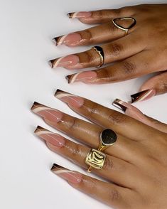 Brown Nails Design, Fall Acrylic Nails, Pretty Gel Nails