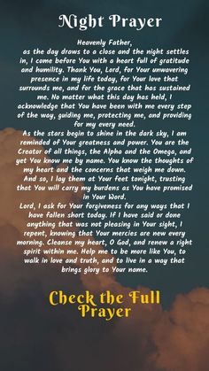 manifestation prayer law of attraction Night Time Prayers Spiritual Inspiration, Nightly Prayer For Women, Powerful Night Prayers, Evening Prayers Inspiration, Night Prayers Bedtime, Good Night Prayer Before Sleep, Prayer For The Night, Prayer For Night