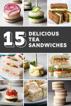 15 delicious tea sandwiches that are easy to make