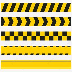 yellow and black striped lines with diagonals on the sides, line, border png and psd