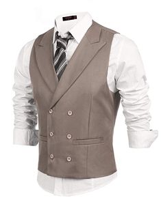 1920s Style Men's Vests, Pullover Vests, Waistcoats Mens Evening Wear, Business Suit Vest, Dinner Jackets, 1920s Mens Fashion, Men's Business Suits, Business Formal Dress, Vest Designs, Fashion Suits For Men