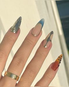 Md Nails, Beauty Nails Design, Dope Nail Designs, Chic Nails, French Tip Nails, 3d Nails