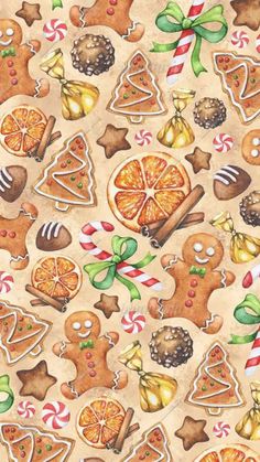 an image of christmas cookies and candies