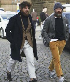 CHAD'S DRYGOODS Pitti Uomo Street Style, Mode Hippie, Mens Fashion Urban, Mens Style, Beard Styles, Suit And Tie, Men Looks, Men Winter