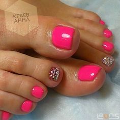 Gel Pedicure Designs, Ideas Pedicure, Pedicure Designs Toenails, Gel Pedicure, Pedicure Nail Designs, Gel Toe Nails, Toe Nail Color, Pretty Toe Nails, Cute Toe Nails