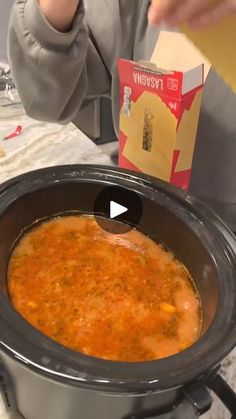 597K views · 10K reactions | easy crockpot dinner

🎬This video was produced by Network Media LLC and Hanna and Zechariah | By Amigos de Summer & RicoFacebook Sweet Potato Chowder Recipe, Crock Pot Dinner Ideas, Slow Cooker Recipe Videos, Crockpot Videos, Macaroni Beef, New Mom Meals, Crockpot Macaroni, Soup Videos, Lasagna Soup Crockpot