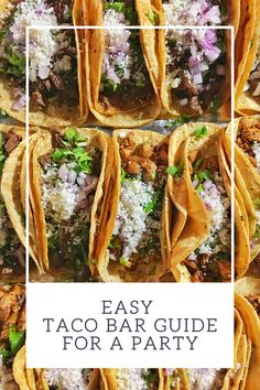 easy taco bar guide for a party