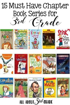 children's books with the title 15 must have character book series for 3rd grade