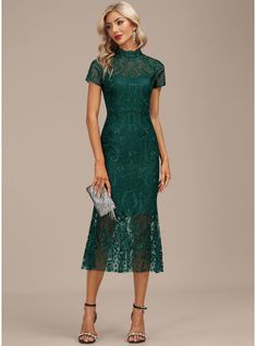 Cocktail Dress Classy Evening, Winter Cocktail Dress, Fall Cocktail Dress, Cocktail Dresses With Sleeves, Cocktail Dress Classy, Green Cocktail Dress, Chiffon Cocktail Dress, Plus Size Cocktail Dresses, Green Lace Dresses