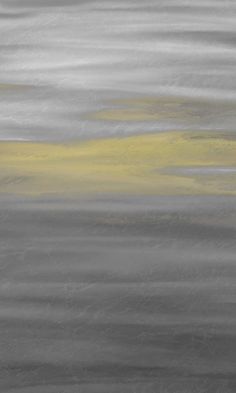 an abstract painting with yellow and gray colors