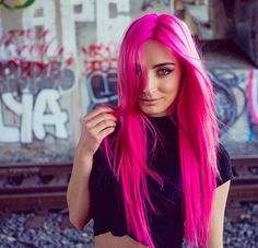 Dream pink Magenta Hair Outfit, Cool Hair, Remy Human Hair Wigs, Hair Color Pink, Straight Lace Front Wigs, Hair Dye Colors, Fall Baby