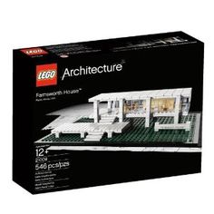 the lego architecture set is in its box and ready to be built into someone's house