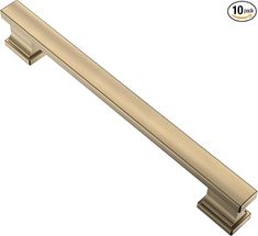 Alzassbg 10 Pack Brushed Antique Brass Cabinet Pulls, 6-1/4 Inch(160mm) Hole Centers Cabinet Handles Kitchen Hardware for Cabinets and Drawers AL3061AB - Amazon.com