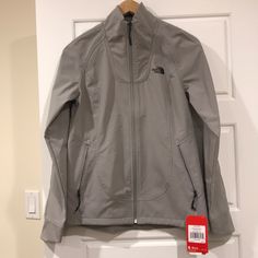 Brand New With Tags The North Face Spring Outdoor Outerwear, The North Face Solid Winter Outerwear, Gray Outerwear For Spring Outdoor Activities, The North Face Outerwear For Fall, The North Face Outerwear For Work In Fall, Fitted Spring Outerwear By The North Face, Coats North Face, North Face Coat, The North Face Jackets