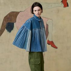 Ropa Upcycling, Sustainable Denim, Pleated Denim, Denim Ideas, Upcycled Materials, Upcycled Fashion, Upcycled Denim, Mode Inspo, Denim Jackets