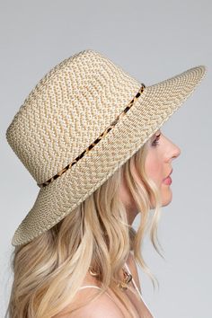 Introducing the Ruggine Panama Hat, a stunning accessory that effortlessly combines style and sophistication. Crafted with care, this hat features a gorgeous woven two-tone design that adds a touch of elegance to any outfit. Made from 100% paper, the Ruggine Panama Hat is not only lightweight but also breathable, making it perfect for those sunny days out. Its approximate circumference of 22.5 inches ensures a comfortable fit for most head sizes. The hat boasts a wide brim of 3.50 inches, provid Natural Print, Unisex Clothes, Lingerie For Men, Long Jeans, Athleisure Wear, Long Jumpsuits, Todays Outfit, Hat Band, Nature Prints