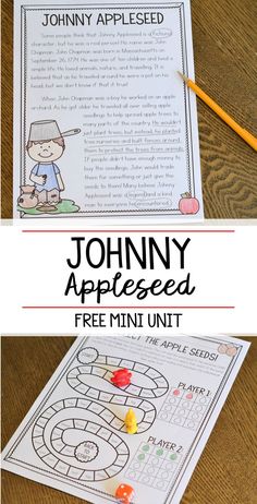 the johnny appleseed game is an easy way to teach children how to use it