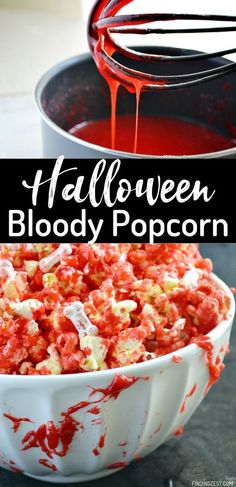 Halloween Party Easy Food Ideas, Halloween Food To Make With Kids, Gross Foods For Halloween, Halloween Treats Popcorn, Popcorn Recipes Halloween, Hollowed Party Food, Vampire Halloween Food, Best Halloween Appetizers, Scary Treats For Halloween