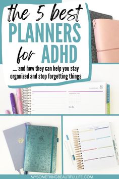 The Best Planners for ADHD. When ADHD makes it hard to get organized, try one of these planners to organize your life with ADHD. How planners can help with ADHD, executive function, and the need to stay flexible and motivating. #plannersforadhd #plannerideas #adhdtips Executive Functioning Planner, Organize Planner Ideas, Getting Organized Life, Things To Track In Planner, Best Planners And Organizers 2023, Best Planners For 2023, Add Planner, Neurodivergent Planner, Executive Planner