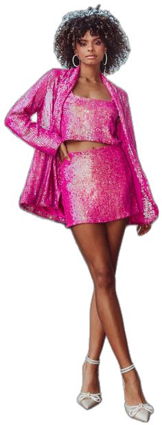 Pink Disco, Sequin, Birthday, Free Shipping, Pink